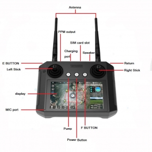 Remote Controller Skydroid H12 1080P FHD 2.4GHz with Camera for Agricultural Drone