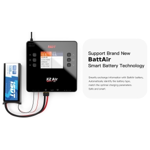 K2 Air Bluetooth Remote Control Lipo Charger,AC/DC 200W/500Wx2 20A Smart Balance Discharger/Charger