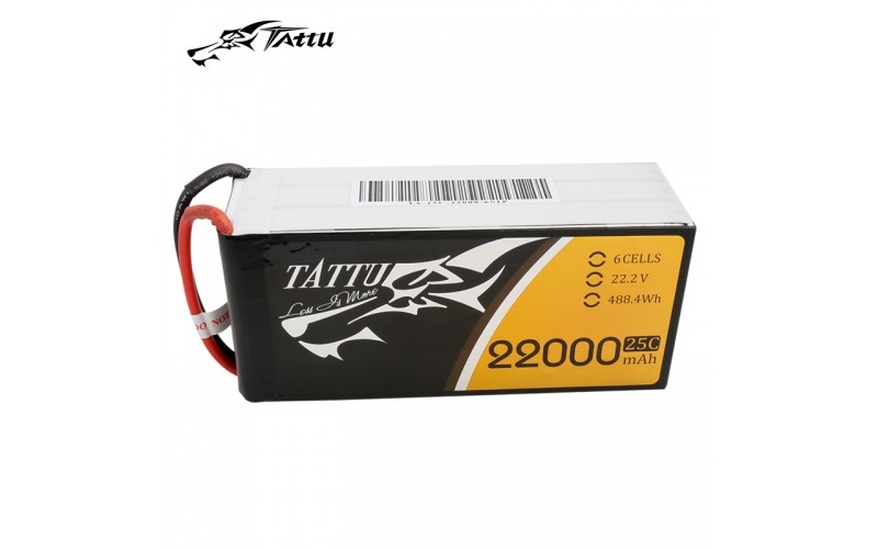 Tattu 22000mAh 6s 25c 22.2V Lipo Battery Pack for Agriculture Drone